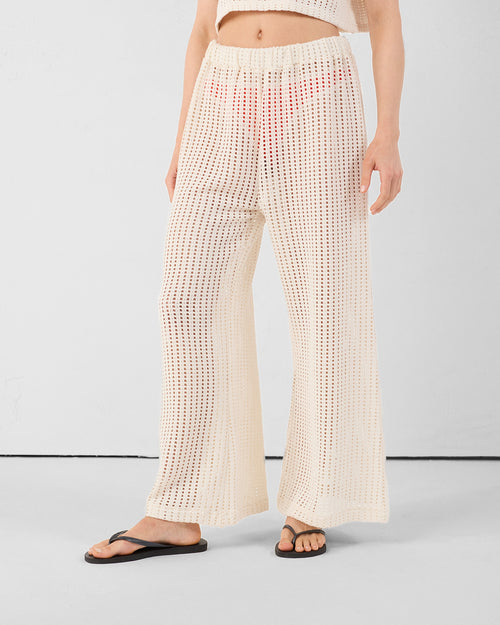 Natural cotton knit trousers Virginia - JOTT UK - 3