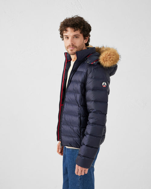 Prestige Extreme Cold hooded down jacket Navy - JOTT UK - 3