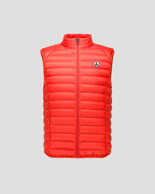 Flame red Sleeveless down jacket Tom - JOTT UK - 2