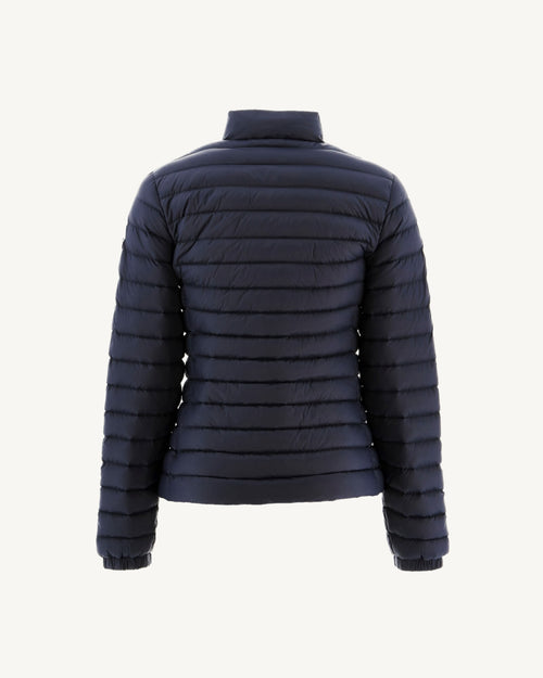 Navy Nina 2.0 lightweight biker fit puffer jacket style - JOTT UK - 3