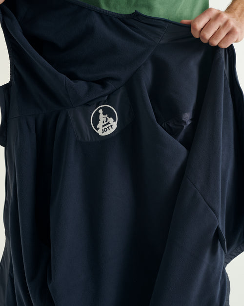 Derry Polar fleece-lined waterproof jacket Navy - JOTT UK - 3