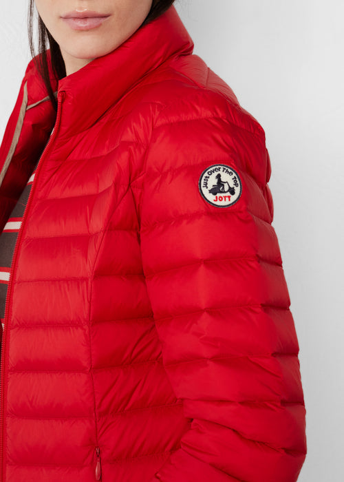 Light down jacket Carmine red Cha - JOTT UK - 5