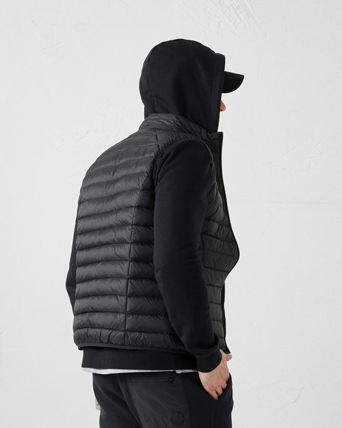 Black Sleeveless down jacket Tom - JOTT UK - 5