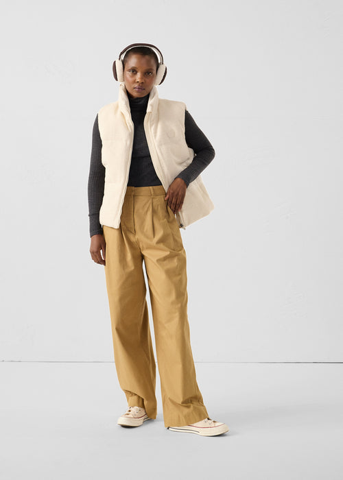 Great Cold puffer jacket Sleeveless Natural Atsuma - JOTT UK - 3