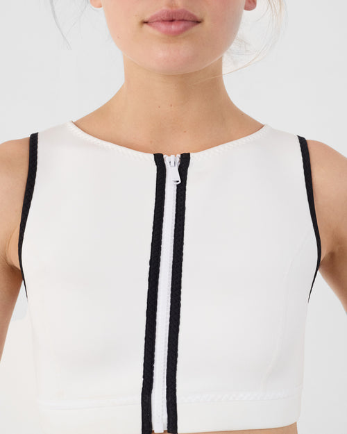 White neoprene bikini top Jisoo - JOTT UK - 5