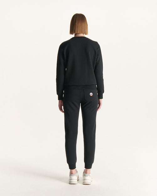 Black Elvas organic cotton sweatshirt - JOTT UK - 3