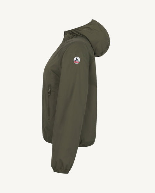Feroe packable waterproof jacket Army - JOTT UK - 5