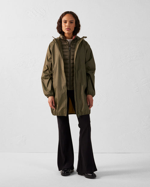 Glendale long waterproof jacket with hood Army - JOTT UK - 3