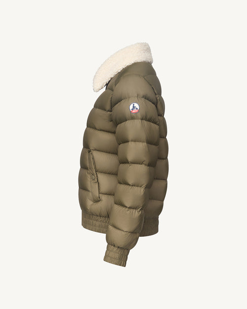 Danae aviator-style down jacket Army - JOTT UK - 2
