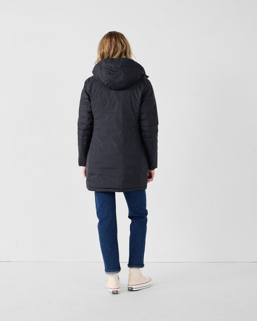 Long reversible jacket Black/leopard beige Verone print - JOTT UK - 3