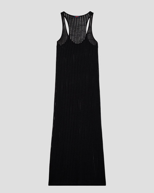 Black cotton knit maxi dress Euginia - JOTT UK - 2