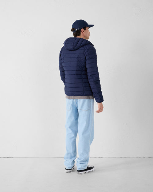 Navy Lightweight stretch hooded jacket Frantz - JOTT UK - 4
