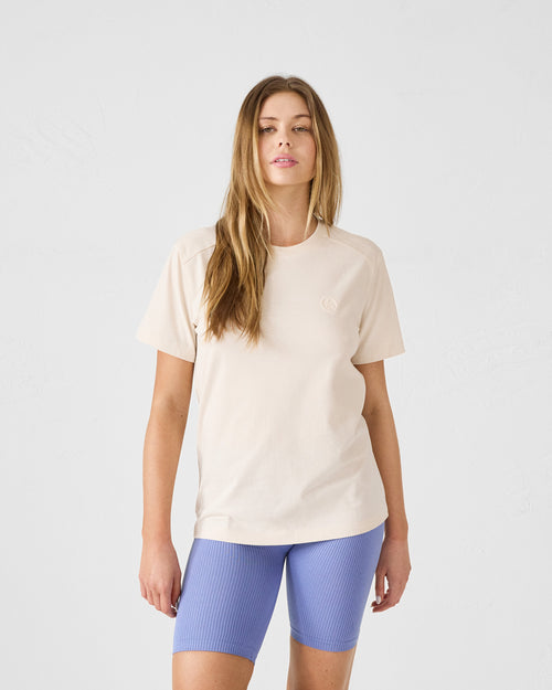 Bleached sand cotton round-neck t-shirt Espar - JOTT UK - 3