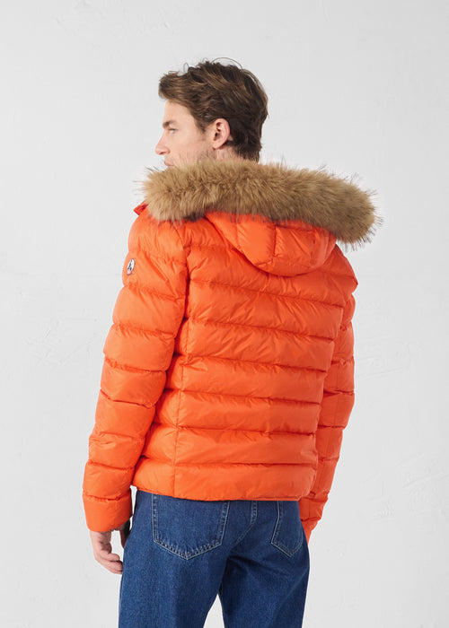 Prestige Extreme Cold hooded down jacket Flame red - JOTT UK - 4