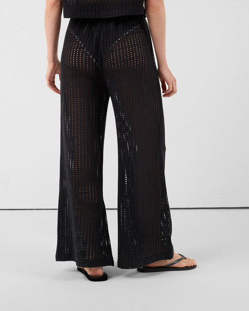 Black cotton knit trousers Virginia - JOTT UK - 4