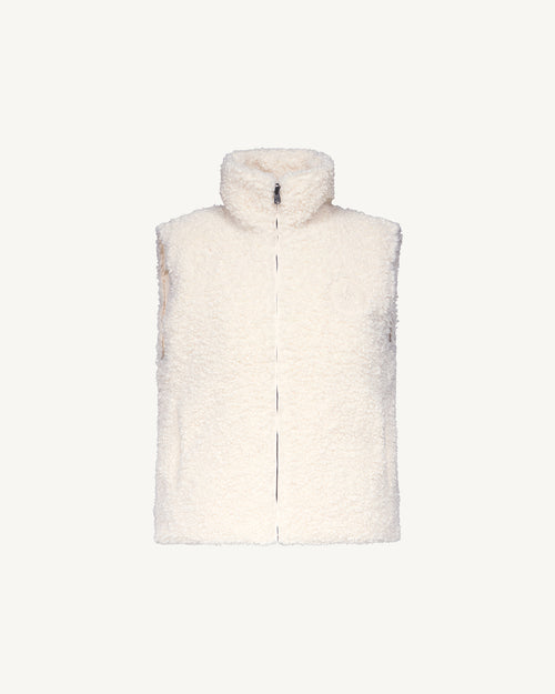 Reversible Sleeveless Coat Great Cold Ivory Daria - JOTT UK - 2