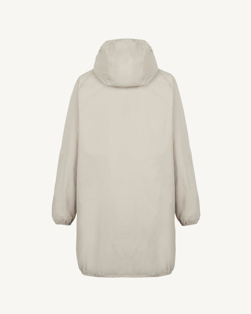 Glendale Polar fleece-lined long waterproof jacket Beige - JOTT UK - 3