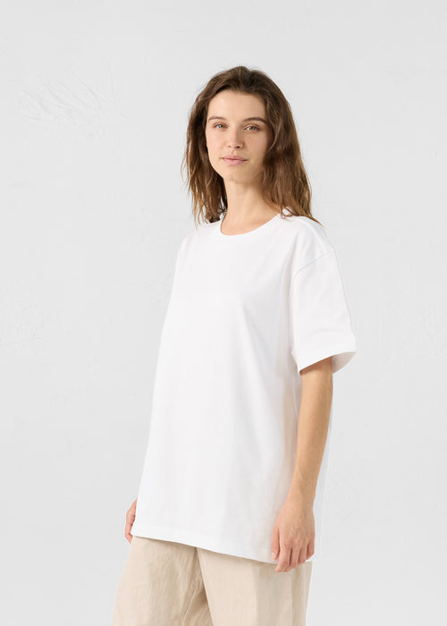 Round-neck Tshirt White Andrea - JOTT UK - 1
