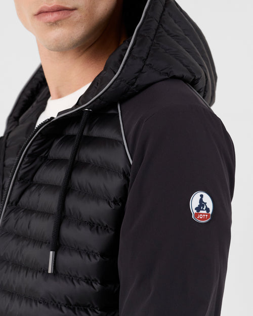 Bi-fabric down jacket Black Stride - JOTT UK - 5