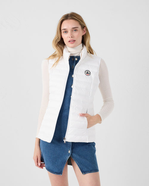 Lightweight Sleeveless Down Jacket White Seda - JOTT UK - 3