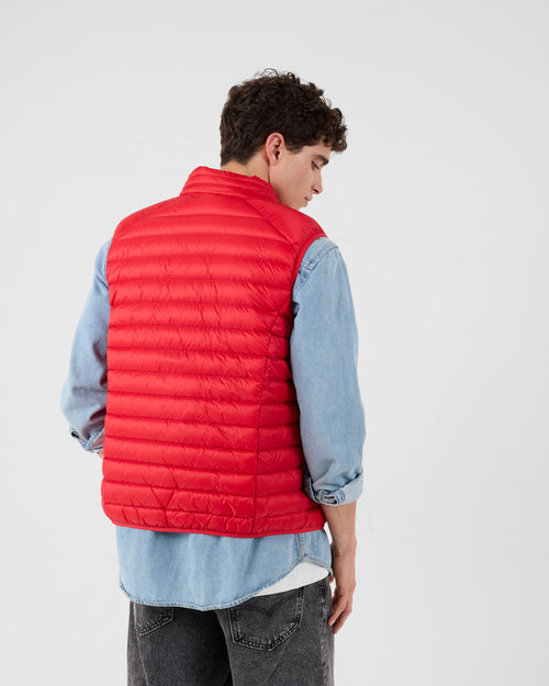 Sleeveless down jacket Carmine red Tom - JOTT UK - 4