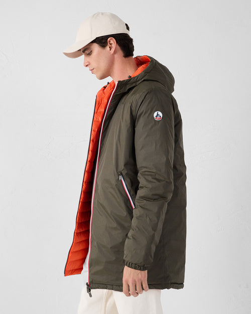 Long reversible jacket Army/fire red Assen - JOTT UK - 2
