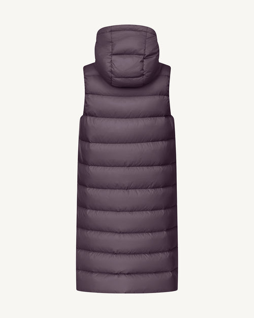 Manon long sleeveless down jacket Fig - JOTT UK - 2