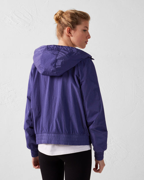 Mystical blue Alize lightweight hooded windbreaker jacket - JOTT UK - 4