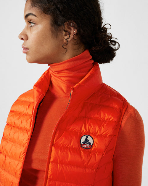 Light sleeveless down jacket Flame red Seda - JOTT UK - 5