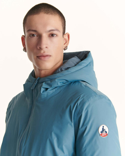 Cold Blue/Blue Toronto Grand Froid reversible hooded puffer jacket - JOTT UK - 3