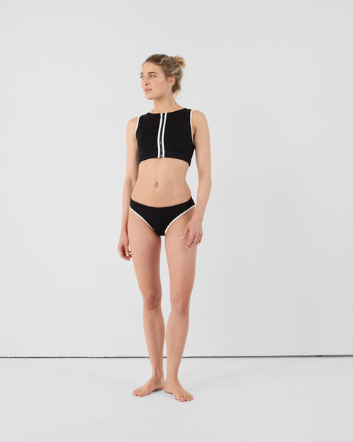 Black neoprene bikini top Jisoo - JOTT UK - 4
