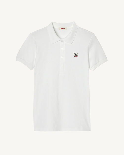 White Franca polo shirt - JOTT UK - 2
