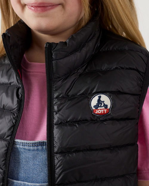 Black Sleeveless Down Jacket Zoe - JOTT UK - 4