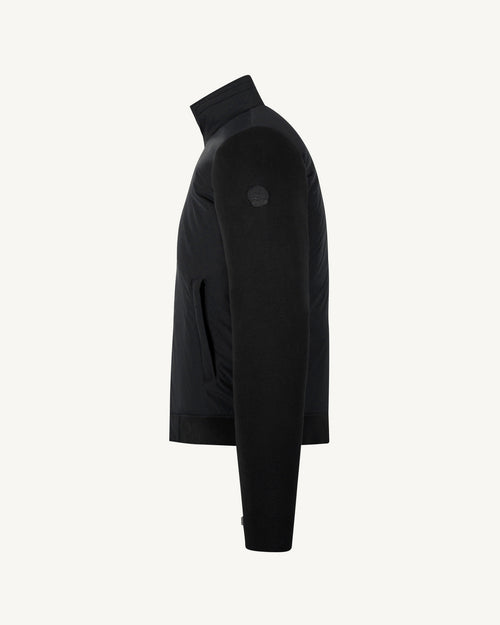 Black Bardenas bi-fabric hooded jacket - JOTT UK - 3