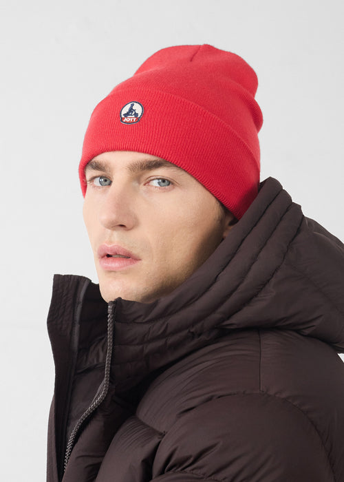 Carmine red Beanie Jim 2.0 - JOTT UK - 2