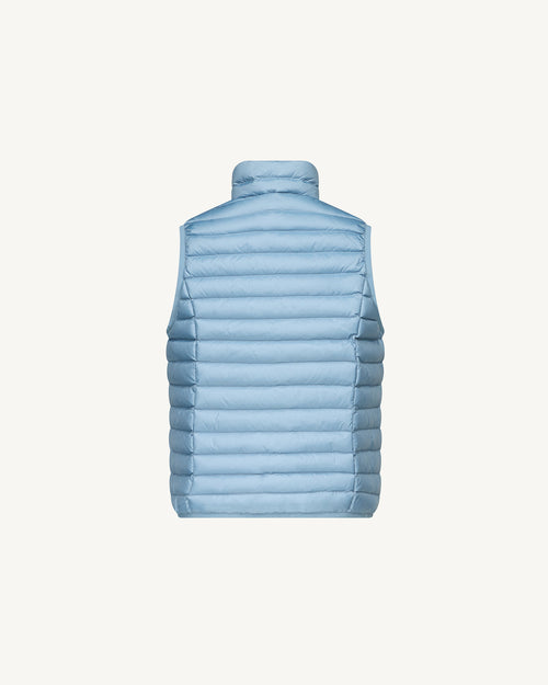 Washed blue Sleeveless Down Jacket Zoe - JOTT UK - 2