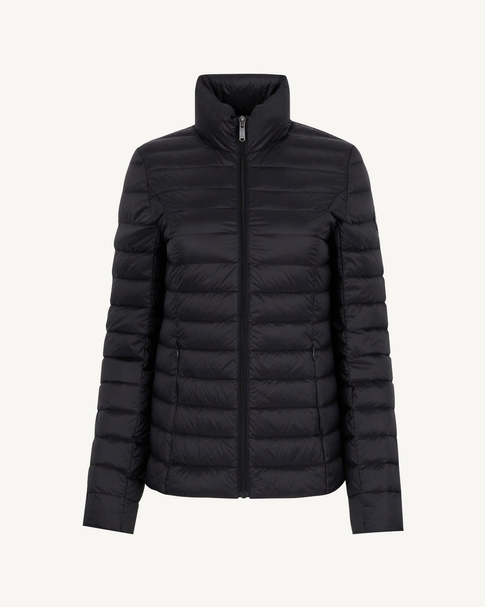 Lightweight black puffer outlet jacket