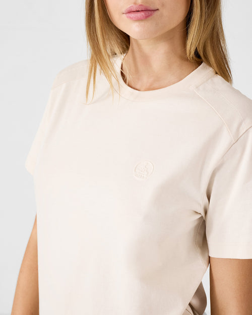 Bleached sand cotton round-neck t-shirt Espar - JOTT UK - 5