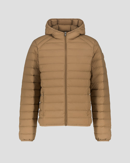 Tawny brown Lightweight stretch hooded jacket Frantz - JOTT UK - 2