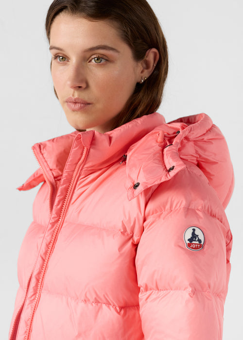 Great Cold jacket puffer Fuchsia vibrant Prague - JOTT UK - 5