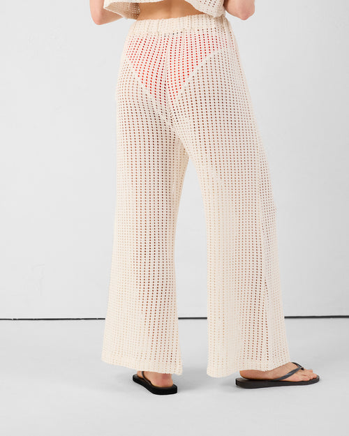 Natural cotton knit trousers Virginia - JOTT UK - 4