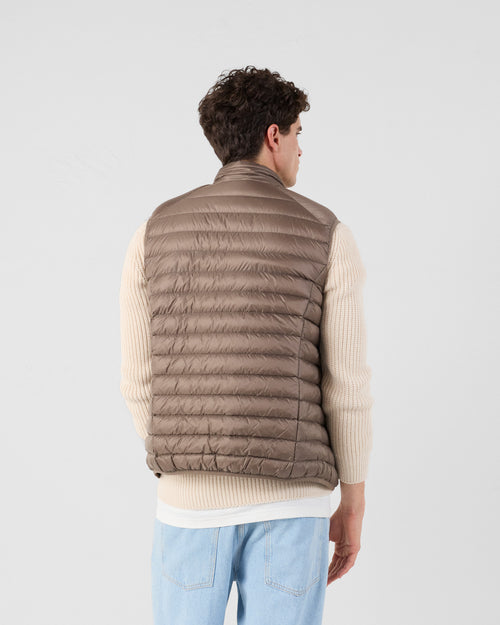 Taupe Sleeveless down jacket Tom - JOTT UK - 5