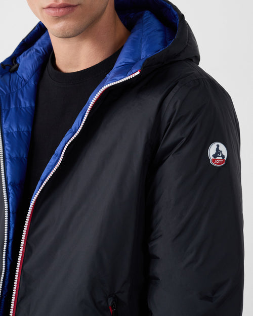 Long reversible jacket Black/cobalt blue Assen - JOTT UK - 4