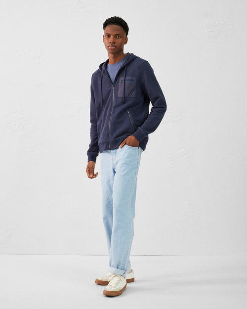 Hector cotton zipped jacket Navy - JOTT UK - 3