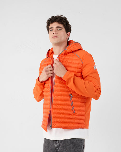 Bi-fabric down jacket Fire red Stride - JOTT UK - 4