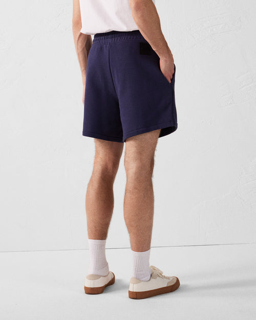 Navy Bi-fabric shorts Mustang - JOTT UK - 4