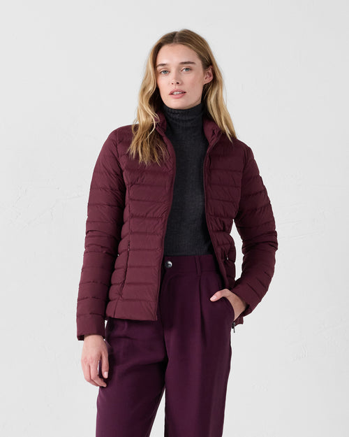 Maia light stretch winter jacket Dark cherry - JOTT UK - 2
