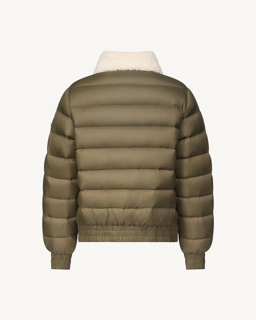 Danae aviator-style down jacket Army - JOTT UK - 3