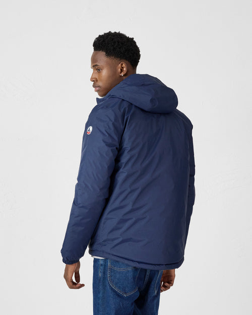 Navy Bergen reversible hooded puffer jacket - JOTT UK - 4
