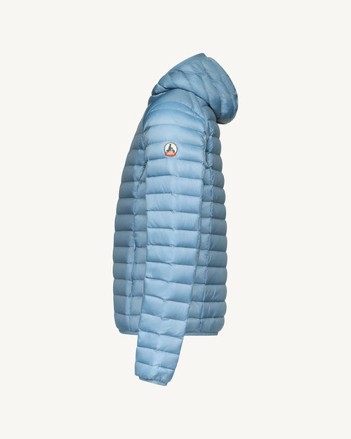 Washed blue Lightweight down jacket Nico - JOTT UK - 5